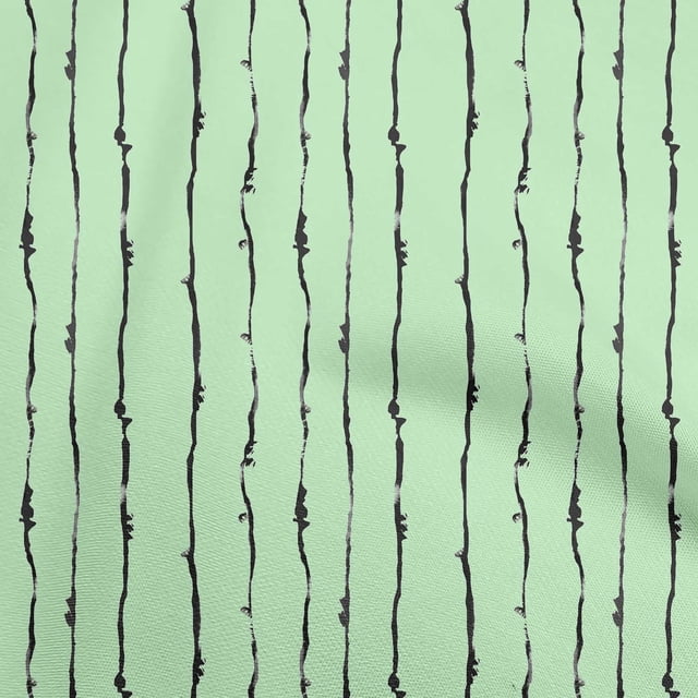 oneOone Rayon Mint Green Fabric Abstract Stripes Craft Projects Decor Fabric Printed By The Yard 56 Inch Wide