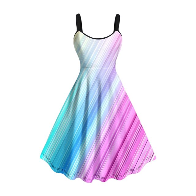 Hauts à Enfiler pour Femmes Vêtements Printemps Automne 2025 Chemises à Manches Longues Tendance Col Rond Ample Festival Hauts Femme Été Dégradé Imprimé Robe Sans Manches à Bretelles Grande Taille Hauts pour Femmes Été