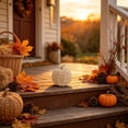 thumbnail image 3 of 1Pc Pumpkin Fall Decor, Woven Wicker Pumpkins for Home, Farmhouse Style, Autumn Thanksgiving Decorations, Fall Centerpieces for Table Porch Mantel Indoor - 4.7'', 3 of 6