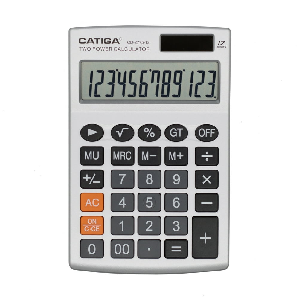 Desktop Calculator with 12 Digit LCD Display Screen, Home or Office Use