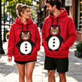 thumbnail image 5 of Textilo Pet Pouch Christmas Hoodie for Women Men Zip Up Long Sleeve Carrier Hoodie with Kangaroo Pockets Drawstring Santa Holiday Funny Cute Christmas Cat Pouch Hoodie, 5 of 6