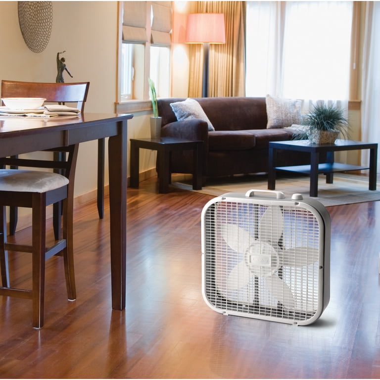 Lasko Cool Colors 20 3-Speed Box Fan, B20200, White - Walmart.com