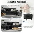 "Sobaniilo 79"" Sleeper Corner Size Convertible Sectional Sofa Couch