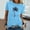 Light Blue, variant on Womens Summer Tops Womens Summer Tops Women Live Simply Coconut Print Beach Graphic Tee for Women - Lightweight Short Sleeve Top for Casual Everyday Wear XXL