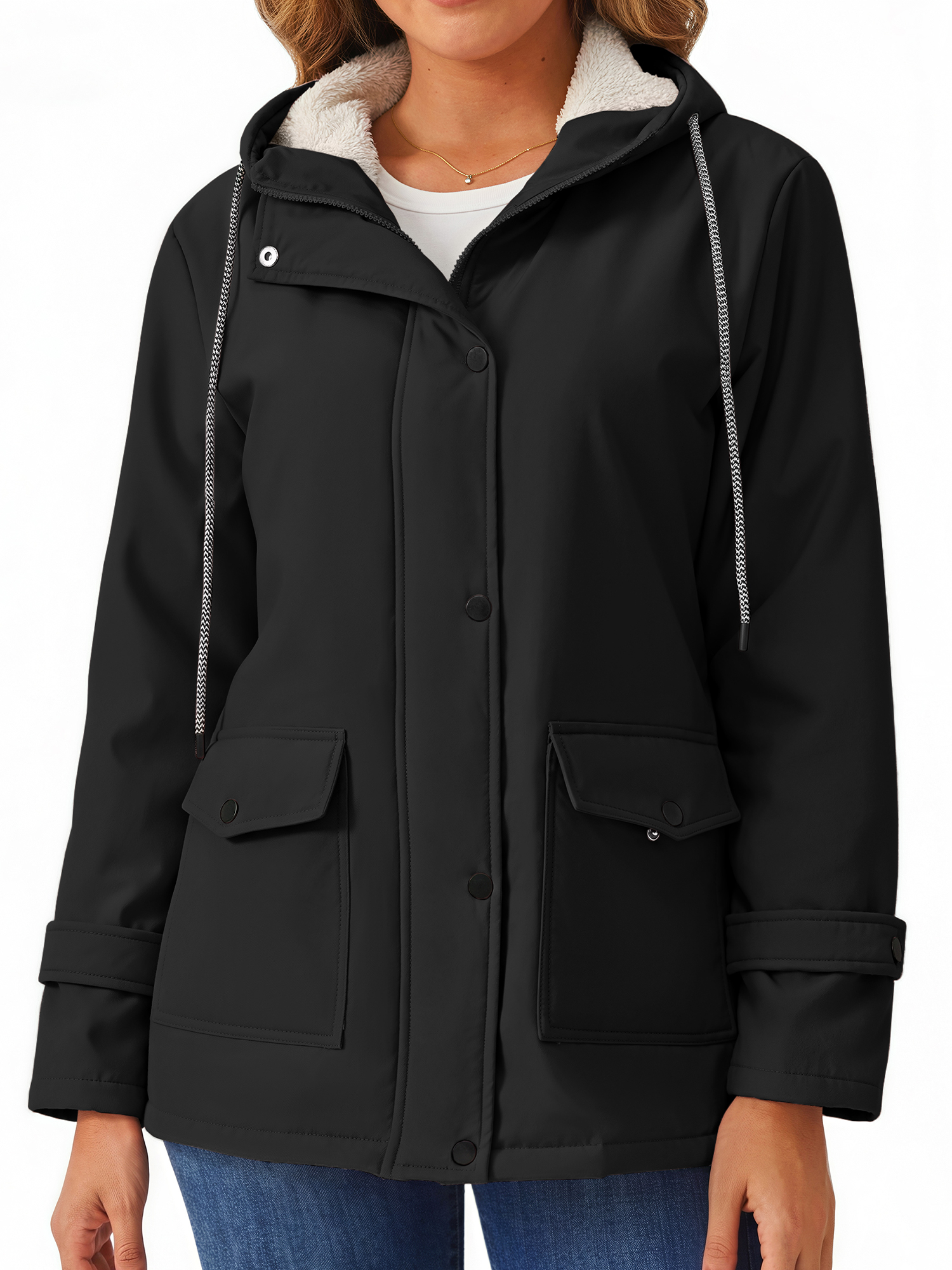 Rosvigor Women's Sherpa Fleece Winter Parka Coat photo 1