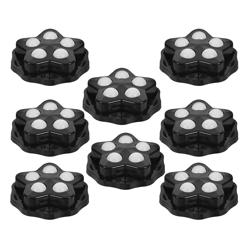 BESTYASH 8-Piece Universal Adhesive Appliance Swivel Wheels for Smooth Easy Rolling Replacement Casters