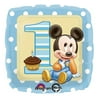 Anagram International Mickey 1st Birthday Boy Foil Balloon Pack, Multicolor