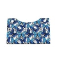 thumbnail image 2 of Goofa Blue and White Butterflies Pattern Triangle Square Tissue Box Cover, Modern PVC Leathe Facial Paper Holder,Decorative Holder/Organizer for Bathroom Vanity Countertop, 2 of 9