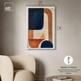thumbnail image 5 of Blue With Cream Canvas Midcentury Abstract Wall Art by Art Remedy, Gallery Wrapped, 24" x 36", 5 of 7