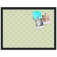 thumbnail image 2 of PinPix 24x18 Custom Cork Bulletin Board Argyle Light Yellow Poster Board Has a Fabric Style Canvas Finish, Framed in Argyle Light Yellow, by ArtToFrames (PinPix-642), 2 of 6
