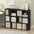 thumbnail image 2 of Furinno PELLI 12-Cube Storage Bookshelf for Living Room Bedroom Espresso, 2 of 5