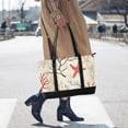 thumbnail image 4 of FORMRS Canvas Laptop Tote Bag for Women with 15.6" Computer Compartments Shoulder Handbag, Light Starfish, 4 of 7