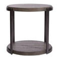 thumbnail image 5 of Home Square 2-Piece Furniture Modern View Round End Table Set in Brown, 5 of 7