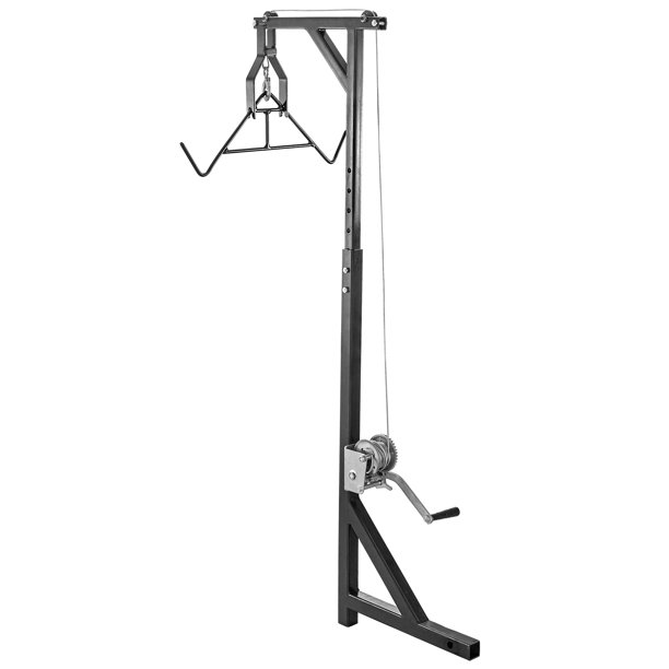 VEVOR Hitch Mounted Deer Hoist, 300lbs Capacity Hitch Game Hoist, 2'' Truck Hitch Deer Hoist