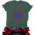 thumbnail image 6 of USA Flag Tee Shirt for Women 4th of July Independence Day Gift T Shirt Casual Short Sleeve American Proud T-Shirt Tops, 6 of 6