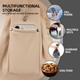 thumbnail image 3 of Dog Carrier Sling - Reversible Puppy Carrier Purse with Storage Pocket, Hand-Free Dog Sling Carrier for Carry Small Dogs and Cats, Travel Safety Harness, Dog and Cat Harness (Apricot), 3 of 14