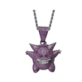 thumbnail image 1 of Cadena De Eslabones Gengar Collares De Diamantes Violeta Oscuro, 1 of 5