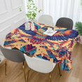 thumbnail image 2 of Yayeee Tablecloths 60" x 120" Rectangle Wrinkle Resistant Party Table Cover, Colorful Abstract Eagle, 2 of 8