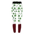 thumbnail image 4 of lcziwo St Patricks Day Running Leggings for Women Casual High Waisted Tummy Control Yoga Pants Novelty Shamrock Clover Print Soft Stretchy Tights Red XL, Ofertas Flash, 4 of 8