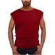 thumbnail image 1 of Camiseta de Ocio de los Hombres, Top sin Mangas de Ajuste Suelto Versátil en Color Sólido Estilo Delgado para Diario Y Negocios Casual, Blusa Cómoda, 1 of 5