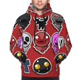 thumbnail image 5 of Lsque The Binding of Isaac Pattern Casual Men's Hoodie,Hooded Sweatshirt with Kangaroo Pocket,Pullover Hoodie-Large, 5 of 8