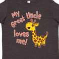 thumbnail image 4 of Inktastic My Great Uncle Loves me- cute giraffe Boys or Girls Toddler T-Shirt, 4 of 5