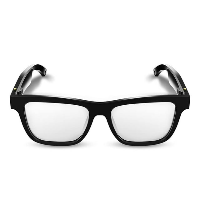 Audio Inteligente Bluetooth 5.0 Glasses IP6 Empresa De Audio A Prueba De Agua Ear Inalámbrico Abierto Con Micrófono Incorporado, Bloqueo De Luz Azul UV400, Música Y Llamadas Manos Libres,Clear