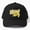 Black, variant on Go Bananas Baseball Cap, Fruit Wordplay Statement Graphic Design, Classic Hat