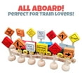 thumbnail image 5 of Attatoy Toy Juego de señales de tráfico para construcción de carreteras de madera; Señales de tráfico Coches de juguete pequeños y otros vehículos fundidos a presión y coches y juguetes de madera, 5 of 5