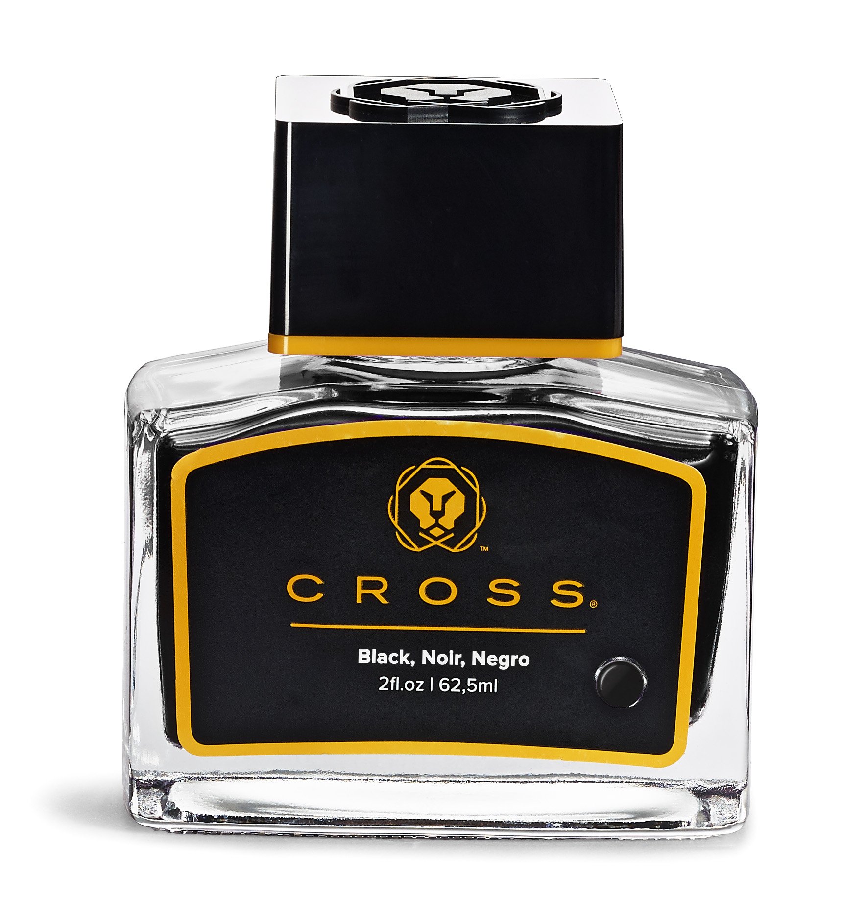Cross Bailey Refillable Fountain Pen, Medium Nib Gift Set, Includes Fountain Pen, Ink Cartridges, Bottle Ink, Converter, Premium Gift Box - Black
