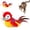 Red, variant on Lepawit Flapping Bird Cat Toy, Electric Chirping Bird Interactive Cat Toy for Indoor Cats - Bule