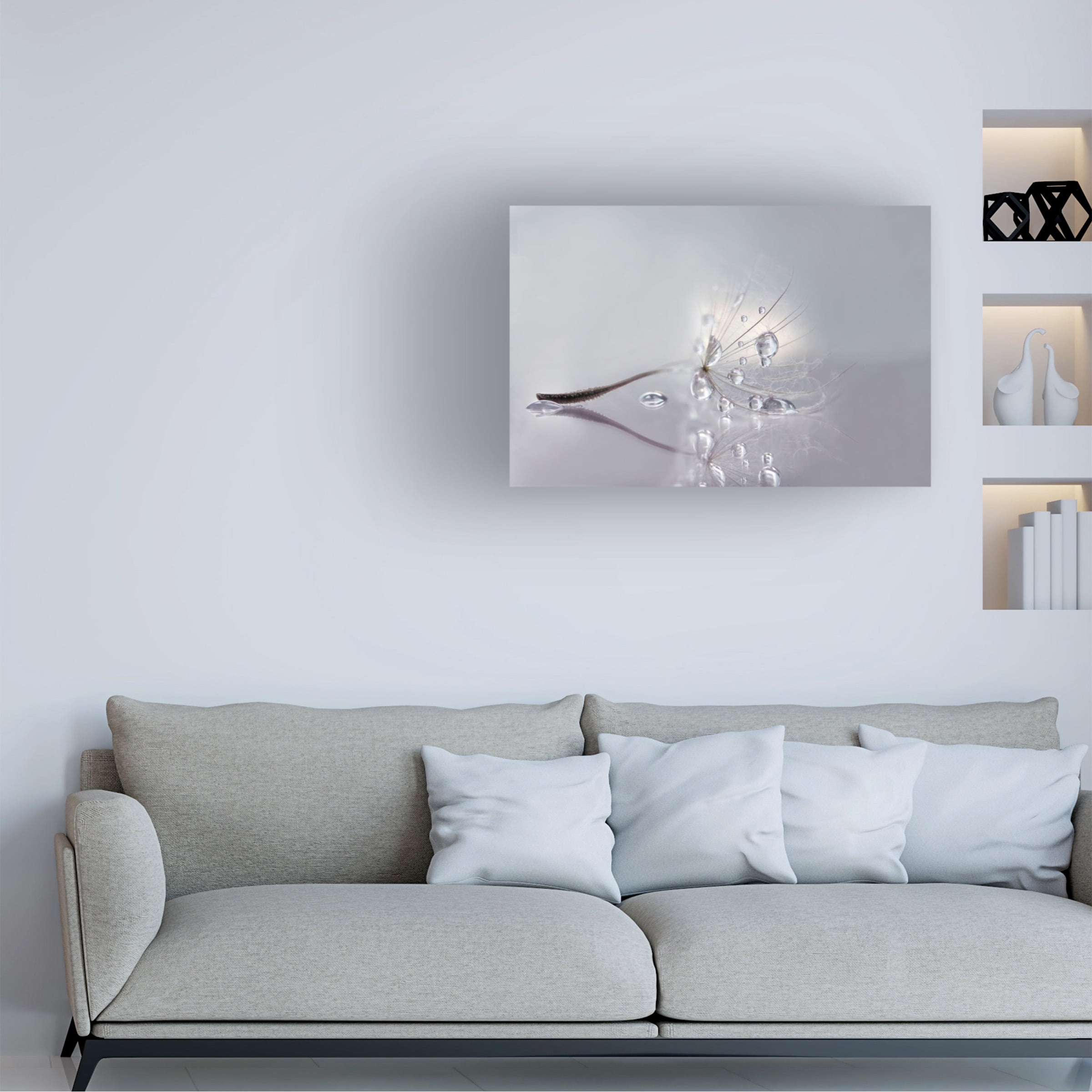 Rina Barbieri 'Silver' Canvas Art