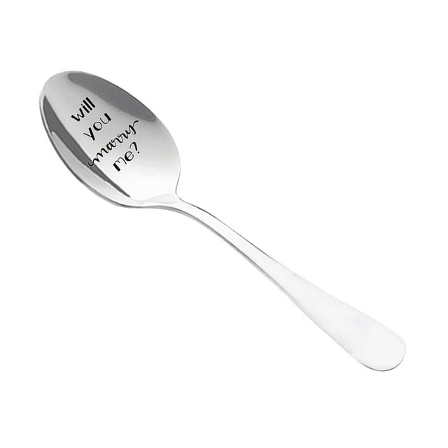 Wedding Gifts Valentine's Day Stainless Steel Long Handle Spoon Spoon Tableware Spoon Personalized Gift Spoo