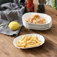 thumbnail image 3 of MALACASA, Series Regular, 8-Piece Porcelain Breakfast Trays Set, White Dinner Set, Wave Shaped 7.75", 3 of 7