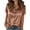 Coffee, variant on Satin Blouses for Women Silk Button Down Shirts Short Sleeve Business Casual Tops White
