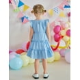 thumbnail image 4 of Arshiner Toddler Girls Dress Ruffle Sleeveless Tiered Swing Twirly Dresses Cute Summer Beach Sundress with Pocket, 4 of 6