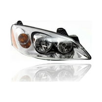 Headlight Assembly - Compatible/Replacement for '05-10 Pontiac G6 - Amber Lens Without Wiring Harness - Right Hand - Passenger - 20821144