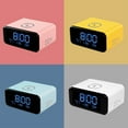 thumbnail image 4 of Unatoiry Réveil Numérique avec Haut-Parleur Bluetooth Affichage HD LED pour Heure Précise Charge Sans Fil 15W Bleu Trois-en-un, 4 of 6