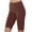 Coffee, variant on Lovskoo Knee Length Leggings Womens Yoga Fitness Running Gym Solid Sports Active Pants Coffee