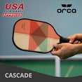 thumbnail image 2 of Cascade Polymer Honeycomb Red Pickleball Paddle with Neoprene Cover and Carry Bag, 7.9oz paddle weight, by Orca, 2 of 5