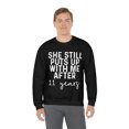 thumbnail image 5 of 11th Anniversary Husband Sweatshirt, Gifts, Sweater Shirt, 5 of 9