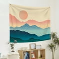 thumbnail image 5 of PBOBRIICH Boho Tapestry Wall Hanging,Green Red Mountain Sun Tapestries for Dorm Living Room Bedroom Decor, 5 of 5