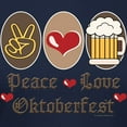 thumbnail image 3 of CafePress - Peace Love Oktoberfest Women's Dark T Shirt - Women's Traditional Fit Dark T-Shirt, 3 of 4