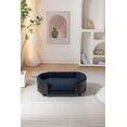 thumbnail image 6 of Elevated Dog Bed Pet Sofa with Solid Wood Legs and Bent Soft Backrest, Pet Cat Stool Bed with Cashmere Cushion,for Small Dog Kitten, 6 of 9