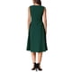 thumbnail image 3 of Vestidos Notch V Neck INSPIRE CHIC para Mujeres, Elegante Vestido A-Line de Trabajo Oficina con Bolsillos L Verde Oscuro, 3 of 6