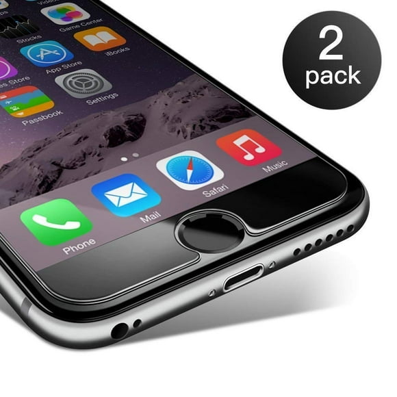 MiiU (TM) 2PCS 2 PACK iPhone 8 Plus 7 Plus 6S Plus, 5,5" 9H Premium Protecteur d'Écran en Verre Trempé.