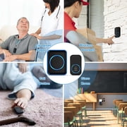AISUO Wireless Caregiver Pager, Emergency Call Button for Elderly, 1000+ Feet Transmission Range, IP55 Waterproof Senior Alert Calling System for Patient and Disabled Home Care