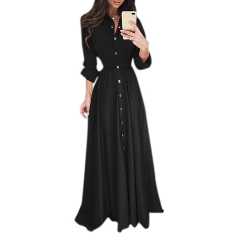 casual chiffon maxi dress