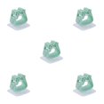 thumbnail image 1 of Billuyoard Soporte de trapeador de plástico Soporte adhesivo sin taladro Cepillo de limpieza Estante Verde Type2 NO2, 1 of 6