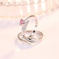 thumbnail image 4 of GOOHOCHY 1 par de pareja anillo anillo diseño anillo abierto anillos dedo fingeres de moda joyería, 4 of 8